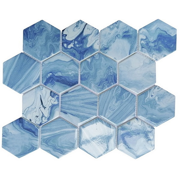 Recycled glass mosaic tile can be used for all your improvement needs from interior to exterior, residential to commercial surface including: kitchen backsplash, bathroom wall and floor, Shower Floor or Wall, Pool & Spa. Our recycled glass tiles are customizable, including hundreds of different high temperature inkjet printings, a wide range of colors, glossy / glazed / frosted / antislip (grained) surfaces, sizes and patterens. Please contact us to find out more. This series of mosaic tiles are made by Xmosaics Foshan factory, your reliable supplier of mosaic tiles.