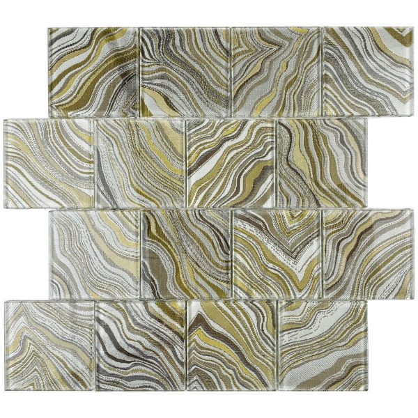 crystal glass mosaic tile, shimmer silk foil glass tile, #wall tile, #bathroom tile, #kitchen tile, #backsplash tile. Impressively durable and no on-going maintenance required. This series of glass tiles are made by Xmosaics Foshan factory, your reliable mosaic tile manufacturer, supplier and exporter.