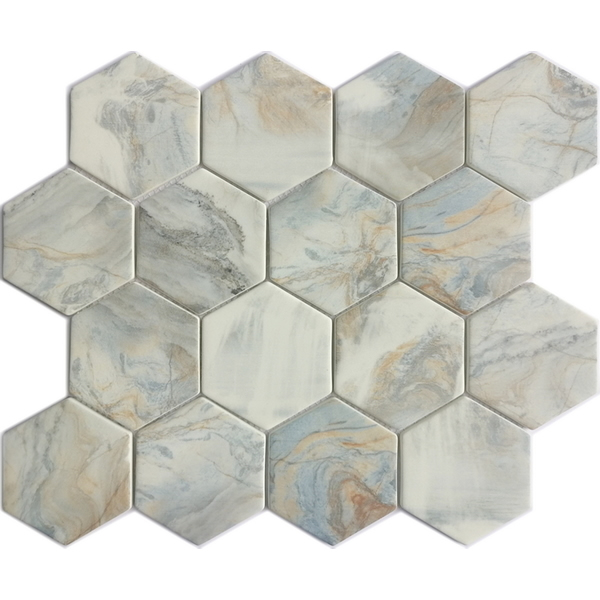 Recycled glass mosaic tile can be used for all your improvement needs from interior to exterior, residential to commercial surface including: kitchen backsplash, bathroom wall and floor, Shower Floor or Wall, Pool & Spa. Our recycled glass tiles are customizable, including hundreds of different high temperature inkjet printings, a wide range of colors, glossy / glazed / frosted / antislip (grained) surfaces, sizes and patterens. Please contact us to find out more. This series of mosaic tiles are made by Xmosaics Foshan factory, your reliable supplier of mosaic tiles.