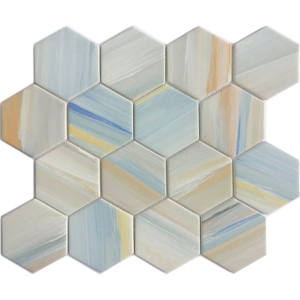 Recycled glass mosaic tile can be used for all your improvement needs from interior to exterior, residential to commercial surface including: kitchen backsplash, bathroom wall and floor, Shower Floor or Wall, Pool & Spa. Our recycled glass tiles are customizable, including hundreds of different high temperature inkjet printings, a wide range of colors, glossy / glazed / frosted / antislip (grained) surfaces, sizes and patterens. Please contact us to find out more. This series of mosaic tiles are made by Xmosaics Foshan factory, your reliable supplier of mosaic tiles.