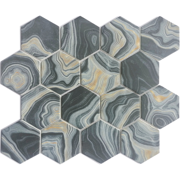 Recycled glass mosaic tile can be used for all your improvement needs from interior to exterior, residential to commercial surface including: kitchen backsplash, bathroom wall and floor, Shower Floor or Wall, Pool & Spa. Our recycled glass tiles are customizable, including hundreds of different high temperature inkjet printings, a wide range of colors, glossy / glazed / frosted / antislip (grained) surfaces, sizes and patterens. Please contact us to find out more. This series of mosaic tiles are made by Xmosaics Foshan factory, your reliable supplier of mosaic tiles.