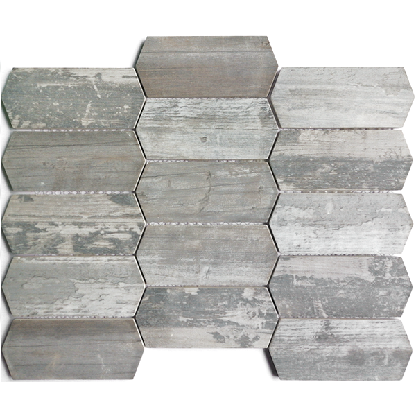 This recycled glass mosaic tile combines wood look and the durability of glass, offering a durable and sustainable option for your home. The colors reflect the look and texture of wood, bringing a pure, spacious feeling to any room. You could use glass mosaics anywhere since they are water-resistant and easy to clean! These tiles are a perfect choice for areas with high moisture. Recycled glass mosaic tiles will greatly improve your shower walls, floors, or a steam room. Recycled glass tiles include hundreds of different high temperature inkjet printings, glossy / glazed / frosted / antislip (grained) surfaces, sizes and patterens. Please contact us to check our over 1000 recycled glass mosaic items. This series of mosaic tiles are made by Xmosaics Foshan factory, your reliable supplier of qulity mosaic tiles.