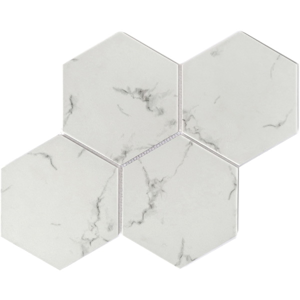 our 6 inch large size hexagon recycled glass mosaic tile can be used for all your improvement needs from interior to exterior. Our recycled glass tiles are customizable, including hundreds of different high temperature inkjet printings, a wide range of colors, glossy / glazed / frosted / antislip (grained) surfaces, sizes and patterens. Please contact us to find out more. This series of mosaic tiles are made by Xmosaics Foshan factory, your reliable supplier of mosaic tiles.