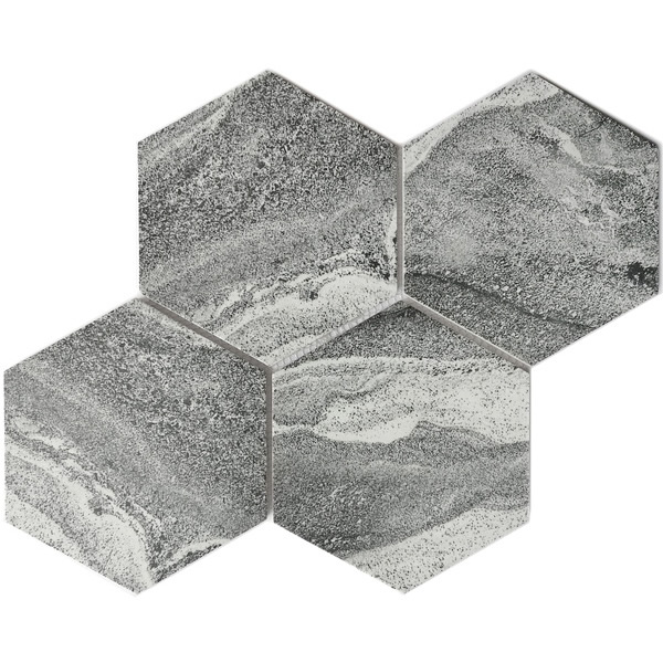 our 6 inch large size hexagon recycled glass mosaic tile can be used for all your improvement needs from interior to exterior. Our recycled glass tiles are customizable, including hundreds of different high temperature inkjet printings, a wide range of colors, glossy / glazed / frosted / antislip (grained) surfaces, sizes and patterens. Please contact us to find out more. This series of mosaic tiles are made by Xmosaics Foshan factory, your reliable supplier of mosaic tiles.
