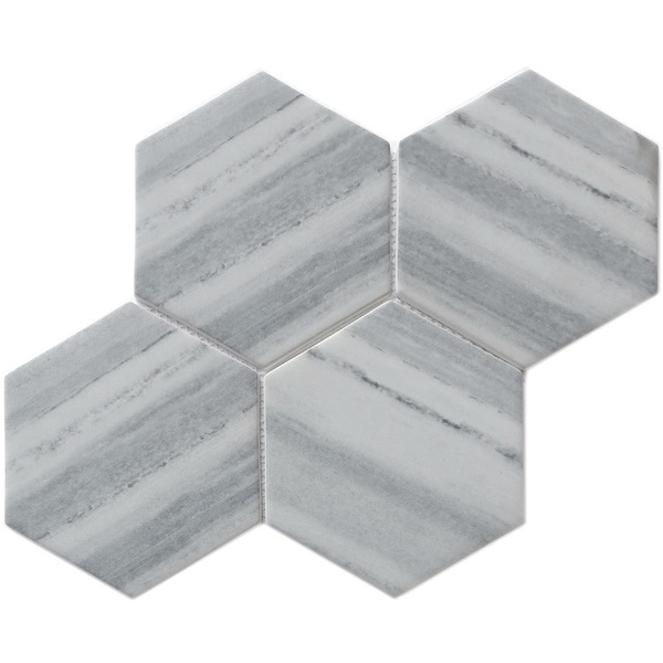 our 6 inch large size hexagon recycled glass mosaic tile can be used for all your improvement needs from interior to exterior. Our recycled glass tiles are customizable, including hundreds of different high temperature inkjet printings, a wide range of colors, glossy / glazed / frosted / antislip (grained) surfaces, sizes and patterens. Please contact us to find out more. This series of mosaic tiles are made by Xmosaics Foshan factory, your reliable supplier of mosaic tiles.