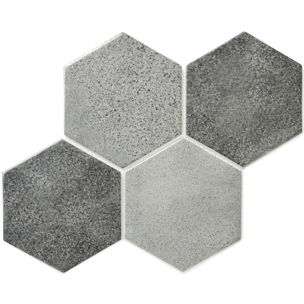 our 6 inch large size hexagon recycled glass mosaic tile can be used for all your improvement needs from interior to exterior. Our recycled glass tiles are customizable, including hundreds of different high temperature inkjet printings, a wide range of colors, glossy / glazed / frosted / antislip (grained) surfaces, sizes and patterens. Please contact us to find out more. This series of mosaic tiles are made by Xmosaics Foshan factory, your reliable supplier of mosaic tiles.