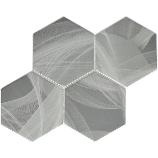 our 6 inch large size hexagon recycled glass mosaic tile can be used for all your improvement needs from interior to exterior. Our recycled glass tiles are customizable, including hundreds of different high temperature inkjet printings, a wide range of colors, glossy / glazed / frosted / antislip (grained) surfaces, sizes and patterens. Please contact us to find out more. This series of mosaic tiles are made by Xmosaics Foshan factory, your reliable supplier of mosaic tiles.