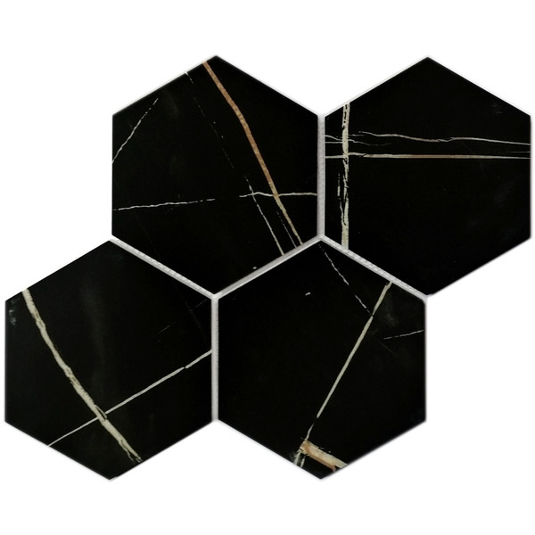 our 6 inch large size hexagon recycled glass mosaic tile can be used for all your improvement needs from interior to exterior. Our recycled glass tiles are customizable, including hundreds of different high temperature inkjet printings, a wide range of colors, glossy / glazed / frosted / antislip (grained) surfaces, sizes and patterens. Please contact us to find out more. This series of mosaic tiles are made by Xmosaics Foshan factory, your reliable supplier of mosaic tiles.