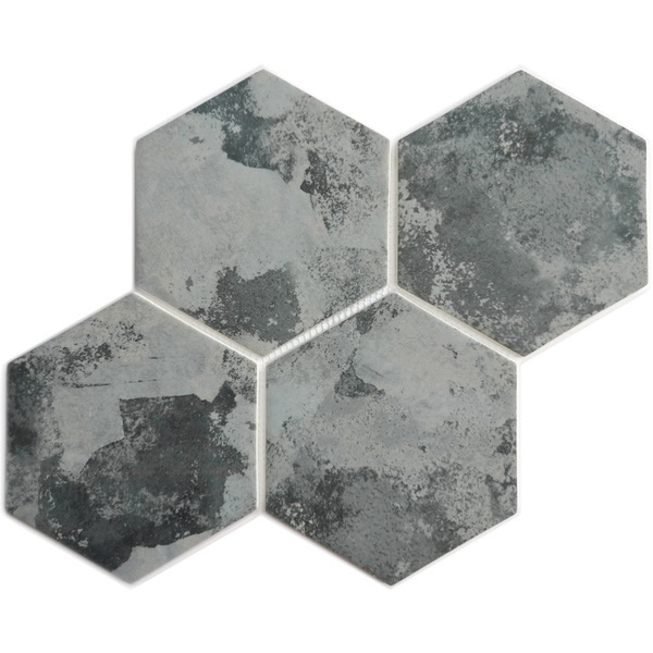 our 6 inch large size hexagon recycled glass mosaic tile can be used for all your improvement needs from interior to exterior. Our recycled glass tiles are customizable, including hundreds of different high temperature inkjet printings, a wide range of colors, glossy / glazed / frosted / antislip (grained) surfaces, sizes and patterens. Please contact us to find out more. This series of mosaic tiles are made by Xmosaics Foshan factory, your reliable supplier of mosaic tiles.
